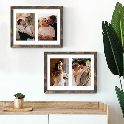 DUENPY 14x26 Collage Picture Frame 4x6 Collage Picture Frame Displays Twelve 4x6 inch Photos Available Horizontal Wall Mounting Display and Vertical Black - Colors B