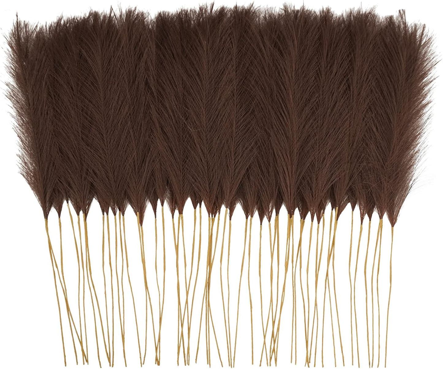 obbsie 50pcs Pink Faux Pampas Grass Decor, 21.6" Short Artificial Floral Branches Vase Filler Flower Arrangement for Home Wedding Boho Outdoor Decor