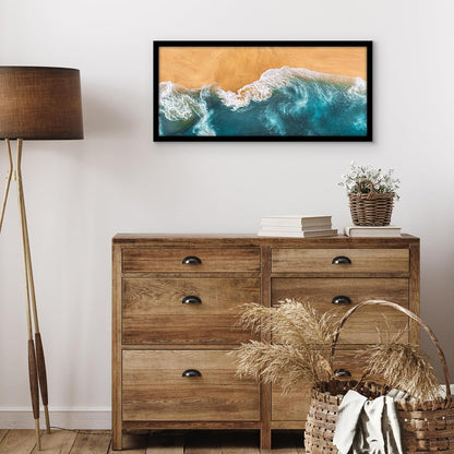 Americanflat 12x18 Poster Frame with Shatter-Resistant Glass - Signature Collection - Gallery-Style Frames Made of Engineered Wood - Photo Frame for Wall Display - Black - Colors A
