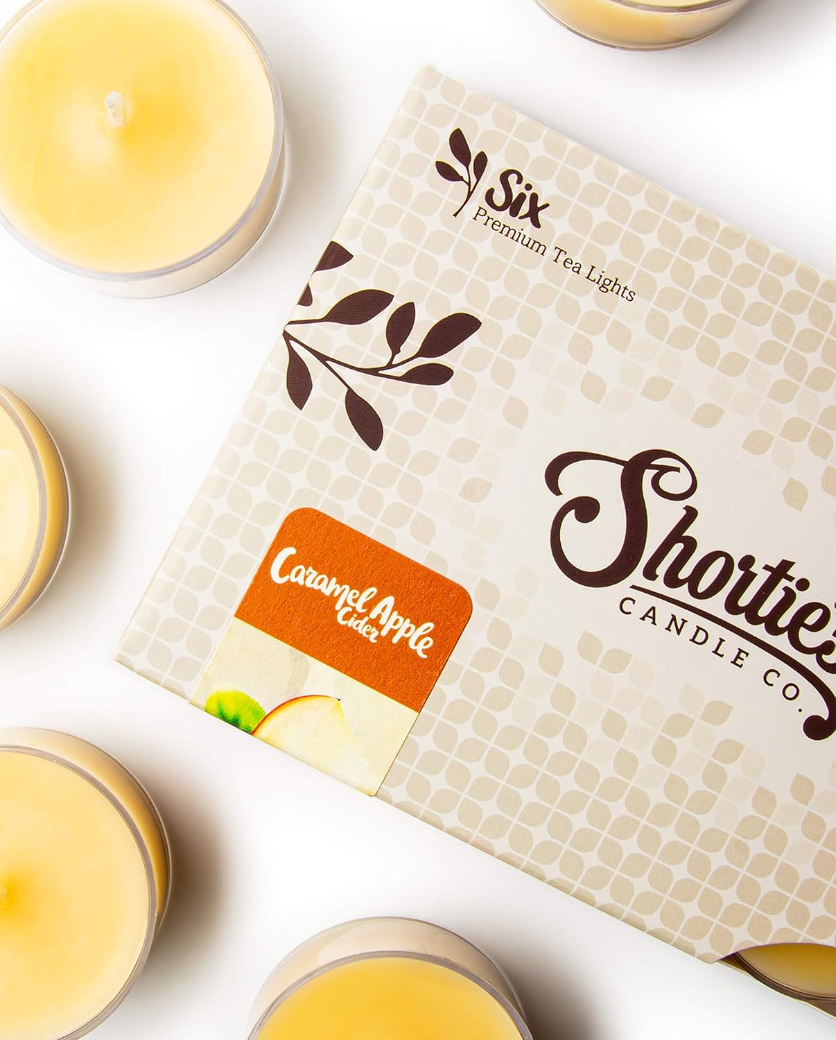 Shortie's Candle Company Vanilla Bean Premium Tealight Candles Bulk Pack - 24 Beige Highly Scented Tea Lights - Beautiful Candlelight - Made in the USA - Bakery & Food Collection