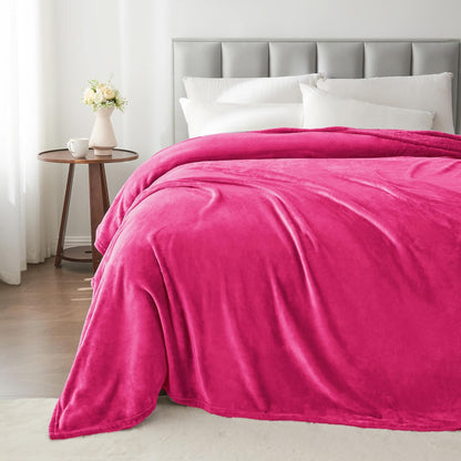 BEDELITE Fleece Blanket Black Throw Blankets for Couch & Bed, Luxury Plush Cozy Fuzzy Blanket 50x60 inches, Super Soft Warm Lightweight Throw Blanket for Travel Camping - Colors A