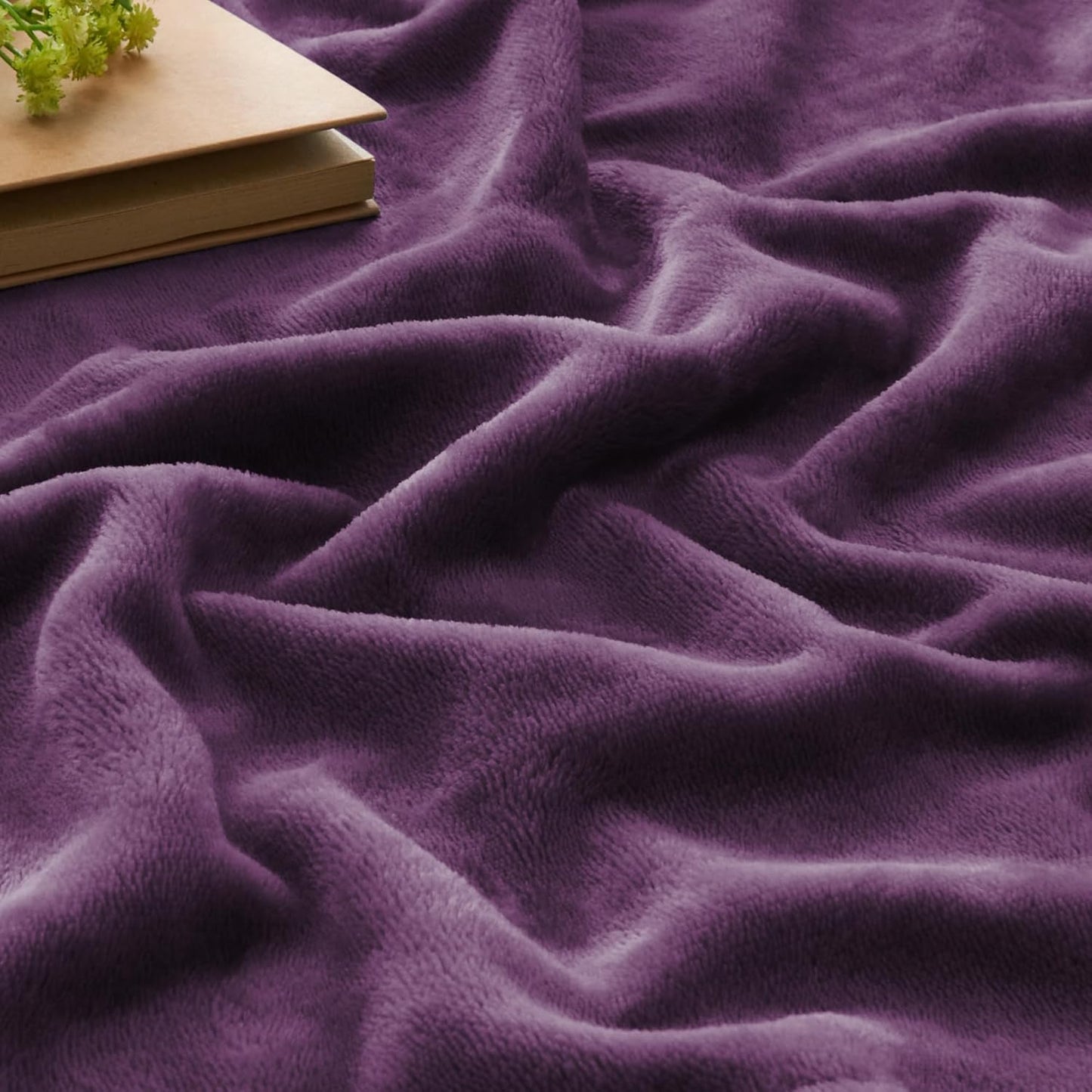 BEDELITE Fleece Blanket Black Throw Blankets for Couch & Bed, Luxury Plush Cozy Fuzzy Blanket 50x60 inches, Super Soft Warm Lightweight Throw Blanket for Travel Camping - Colors A