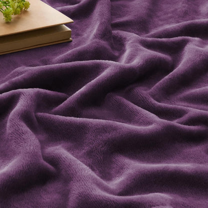 BEDELITE Fleece Blanket Black Throw Blankets for Couch & Bed, Luxury Plush Cozy Fuzzy Blanket 50x60 inches, Super Soft Warm Lightweight Throw Blanket for Travel Camping - Colors A