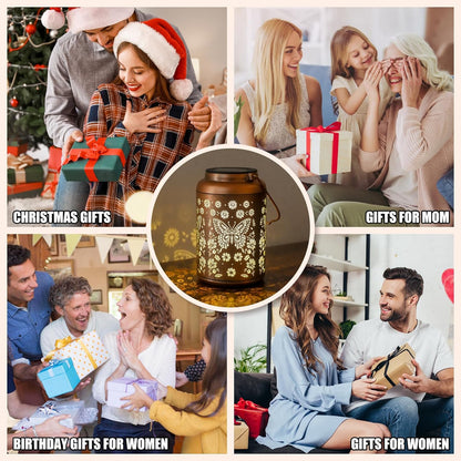 Mothers Day Gifts for Mom Grandma - Birthday Day Gifts for Women, Hummingbird Solar Lantern Outdoor Waterproof, Garden Decor