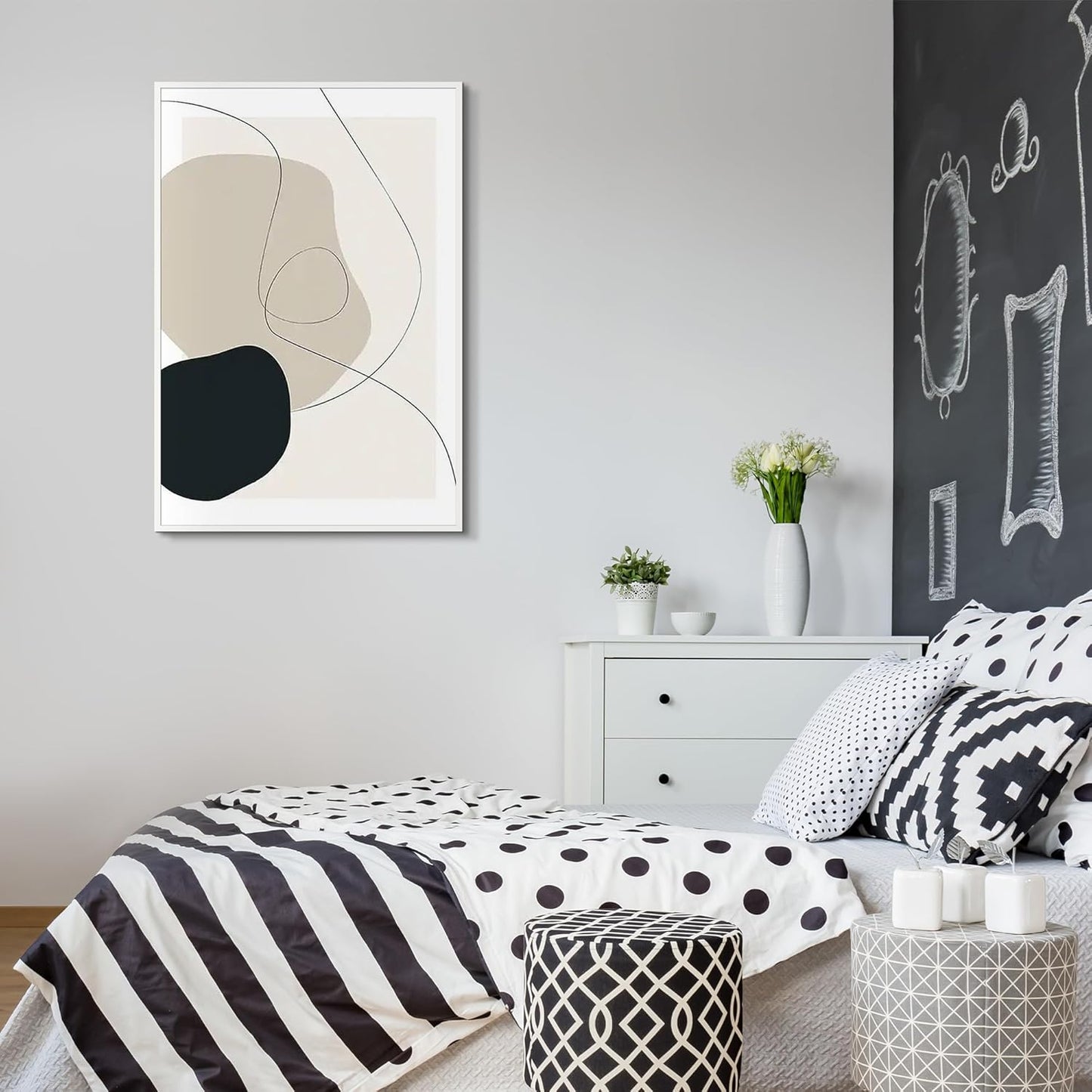 upsimples 24x36 Poster Frame Black 3 Pack, Scratch-Proof Picture Frames 24 x 36 for Photo Gallery - Slide-In Strips, Horizontal or Vertical Wall Mounting