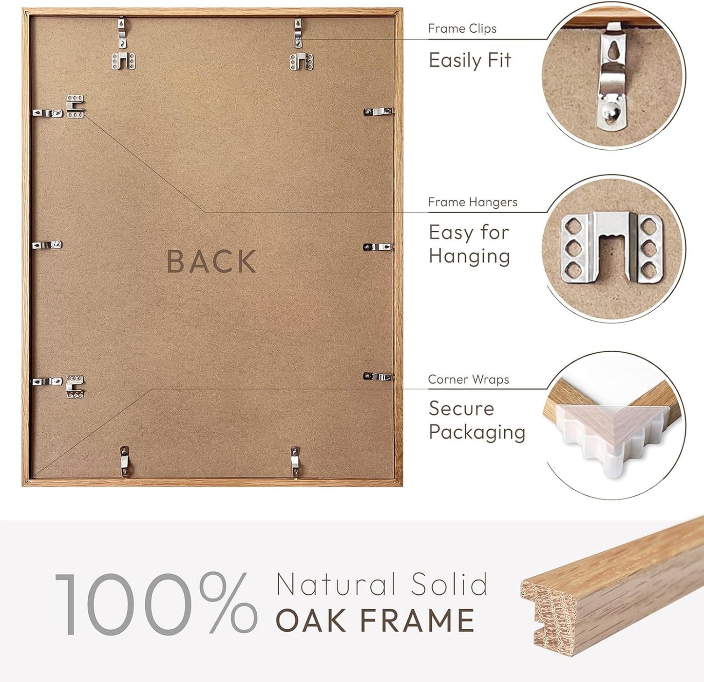 5x7 Picture Frame, Solid Oak Wood 5 x 7 Photo Frame with Mat to 4x6, 7x5 Picture Frames for Wall and Tabletop Display, (Walnut Set of 1)