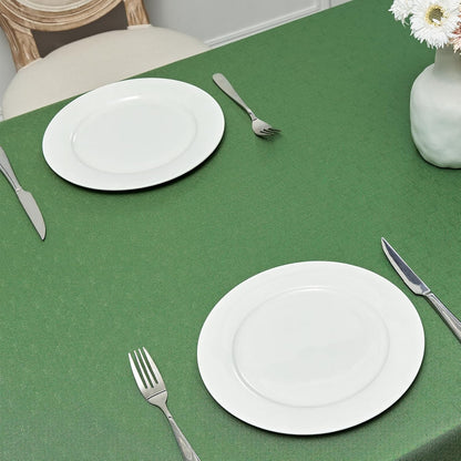 Veblandy Rectangle Tablecloth Waterproof Linen Textured Table Cloth Stain and Wrinkle Resistant Washable, Decorative Fabric Table Cover for Dining, Party and Camping (Sage Green, 52 * 70)