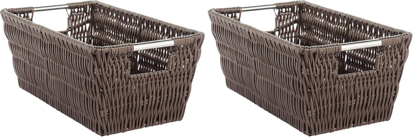 Whitmor Rattique Small Shelf Tote (6500-2712-JAVA)