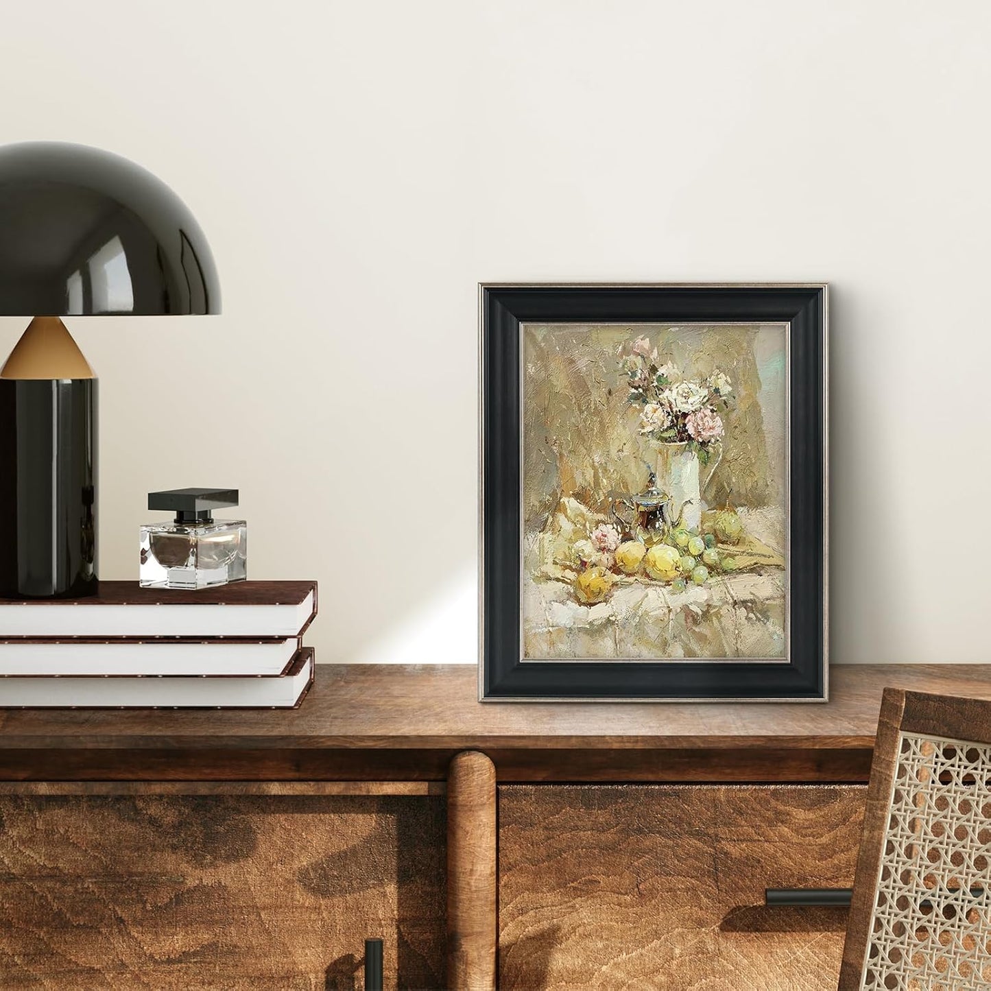 Golden State Art, 11x14 Photo Frame with Mat for Pictures 8x10 and Real Glass (Dark Gold Brown & Bronze Pewter Panel with White Color Mat, 1.25 Inch Frame Border)