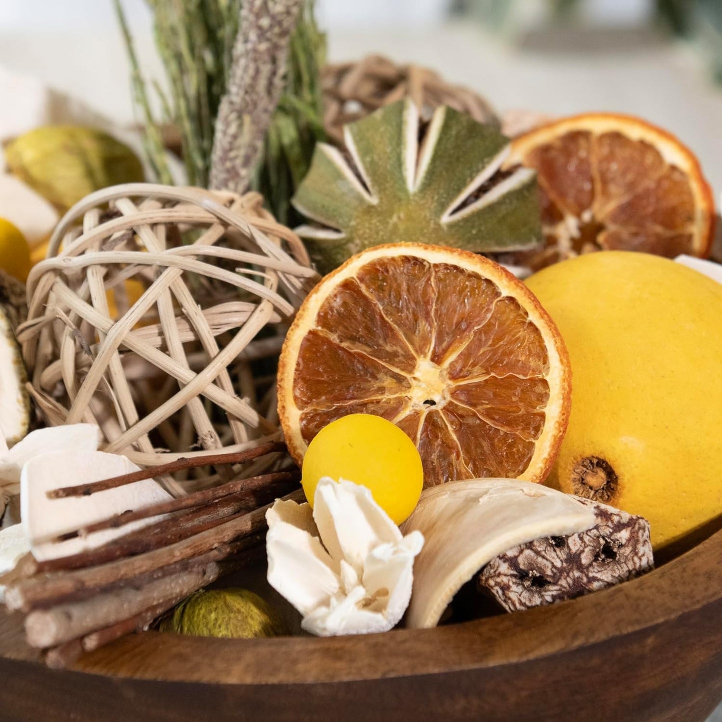 ANDALUCA Maison Box Fragrance Potpourri Decorative Vase & Bowl Filler Home Décor (Coconut Sandalwood)