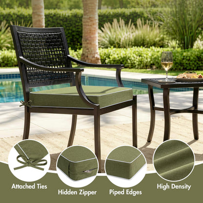 MIULEE Beige Outdoor Bench Cushion Set of 1, 48x18x3 Inch Waterproof Patio Seat Cushions for Swing and Outdoor Furniture Couch Sofa, 3 Year Color Fastness High Density Foam with Adjustable Ties