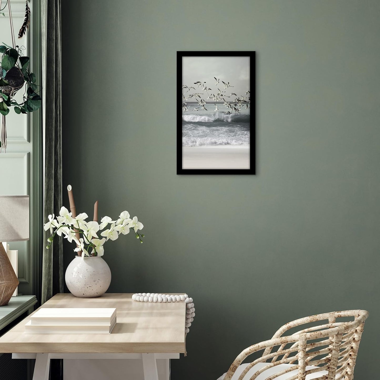 Americanflat 16x20 Picture Frame with Polished Plexiglass - Black Picture Frame - Wide Photo Frames Made of Engineered Wood for Vertical or Horizontal Wall Display - Epic Collection - Black - Colors C