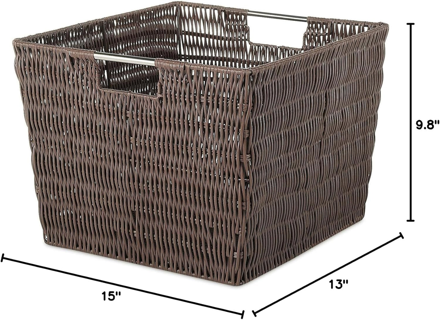 Whitmor Rattique Small Shelf Tote (6500-2712-JAVA)