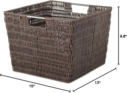 Whitmor Rattique Small Shelf Tote (6500-2712-JAVA)