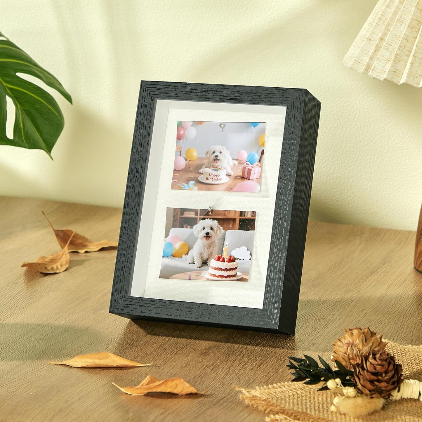 11x14 Shadow Box Display Case Picture Frame with Soft Linen Back, Large Deep Black Shadow Box 11x14 for Flowers Medal Display Case Jersey pet Graduation Memorabilia Baby Ltems Crafts Photos