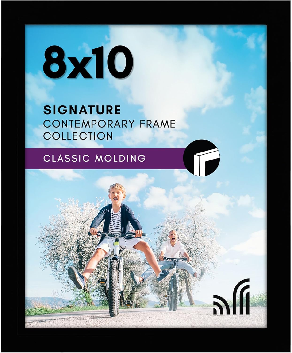 Americanflat 12x18 Poster Frame with Shatter-Resistant Glass - Signature Collection - Gallery-Style Frames Made of Engineered Wood - Photo Frame for Wall Display - Black - Colors B