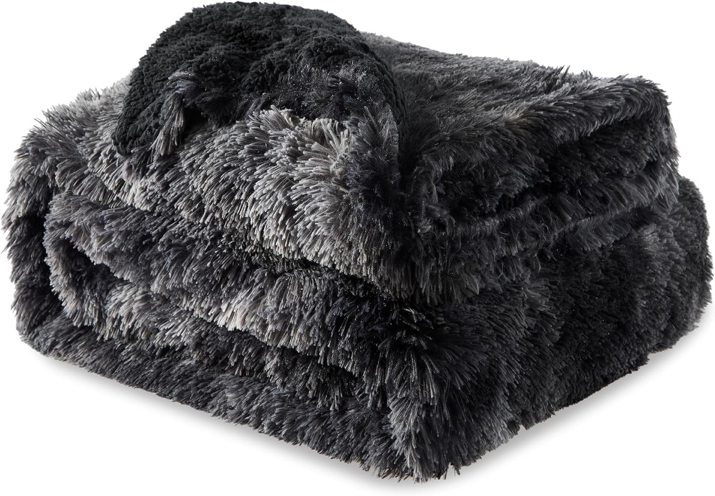 Bedsure GentleSoft Fluffy Fuzzy Faux Fur Throw Blanket for Couch, Soft Sherpa Fleece Cozy Gifts for Women, Plush Bed Blanket Room Decor for Men, Thick Warm Minky Teen Gifts Winter Bedding