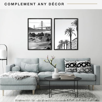 MCS Trendsetter 24x36 Poster Frame Black High-Gloss, Vertical & Horizontal Wall Hanging Large Picture Frame for Photos, Posters & Art Prints (1-Pack)