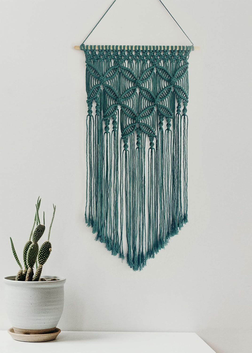 Handmade Cotton Home Decor Macrame Wall Hanging Navy