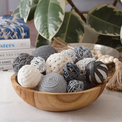 ANDALUCA Decorative Balls Bag Bowl Filler Home Decor (Beige)