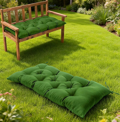 Waterproof & Sun-Resistant Outdoor Bench Cushion - Universal Fit for Patio Chairs, Swing Seats.Lounger Seat Cushions Outdoor Loveseat Bench Seat Pads (Navy,39.4 X 19.7 Inch)