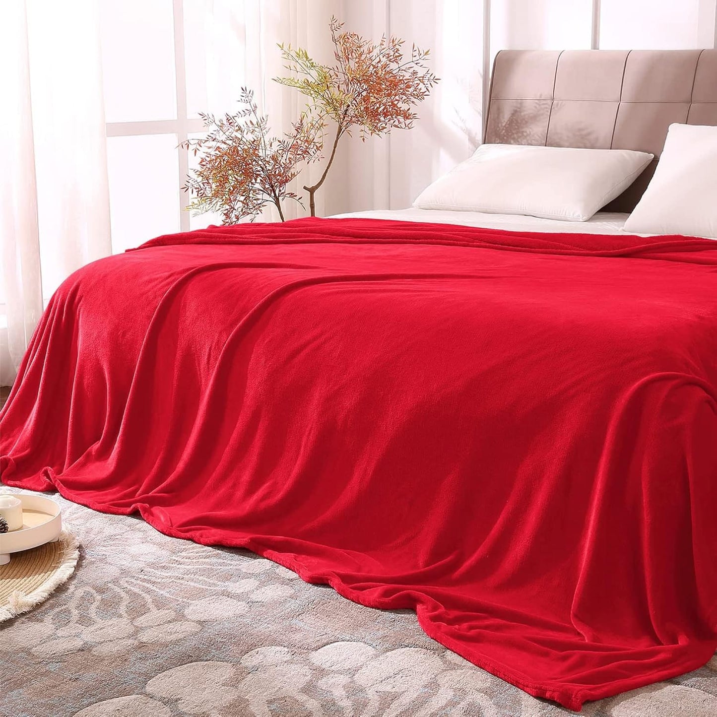 BEDELITE Fleece Blanket Black Throw Blankets for Couch & Bed, Luxury Plush Cozy Fuzzy Blanket 50x60 inches, Super Soft Warm Lightweight Throw Blanket for Travel Camping - Colors B
