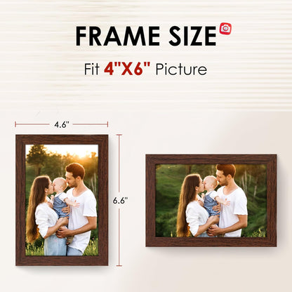 FIXSMITH 10 Pack Picture Frames Collage Wall Decor for Mounting or Tabletop Display, Gallery Wall Frame Set with Two 8x10 Black Frames, Four 5x7 Frames and Four 4x6 Frames, Multi-Pack Photo Frame Set