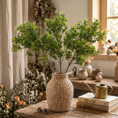 Yinder 3 Pack 27.7 Inch Artificial Eucalyptus Stems Realistic Fake Greenery Plants Eucalyptus Leaves Plant Branches Decorative for Vase Arrangements Home Farmhouse & Boho Decor Wedding Bouquets
