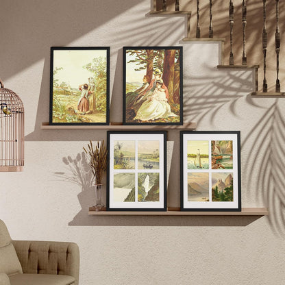 Vittanly 11x14 Collage Picture Frame, Displays 5Pcs 4x6 Pictures with Mat or 1Pcs 11x14 without Mat for Wall Mounting, Picture Frames Collage Wall Decor in Black, 1 Pack