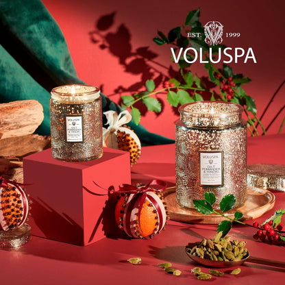 Voluspa Baltic Amber Candle, 18 oz, Coconut Wax Blend, Scented Candles for Home, 100 Hour Burn Time, Candle Jar