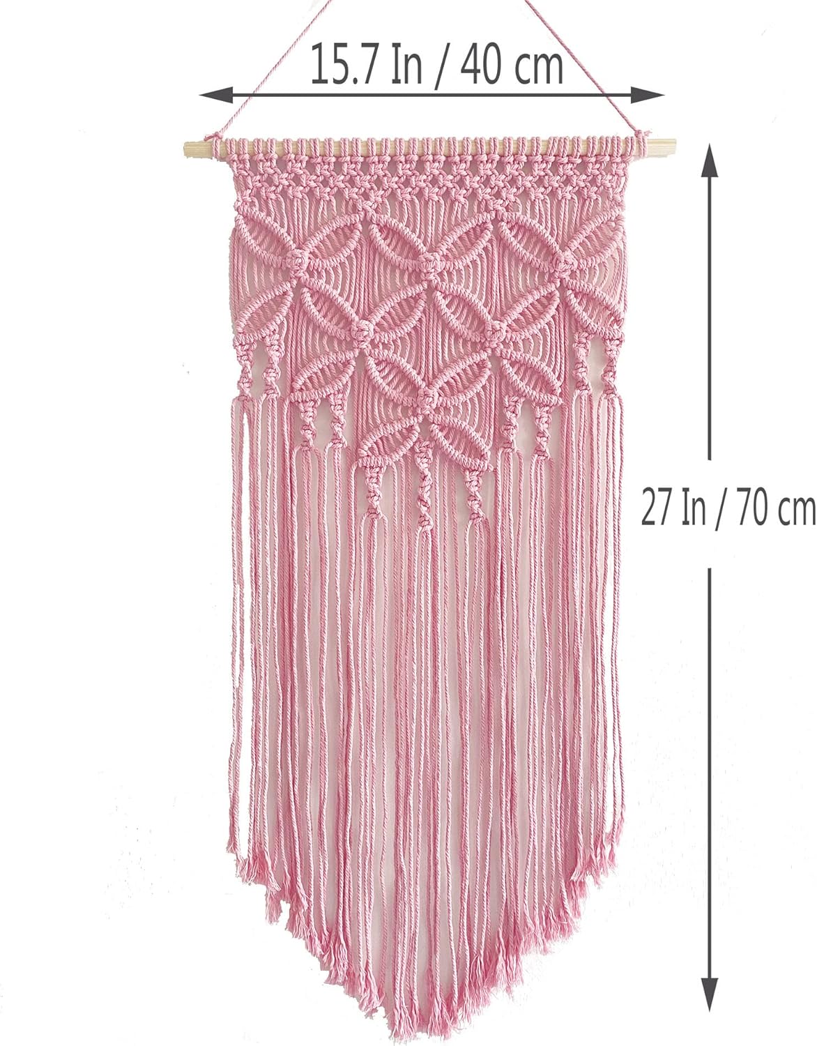 Handmade Cotton Home Decor Macrame Wall Hanging Navy