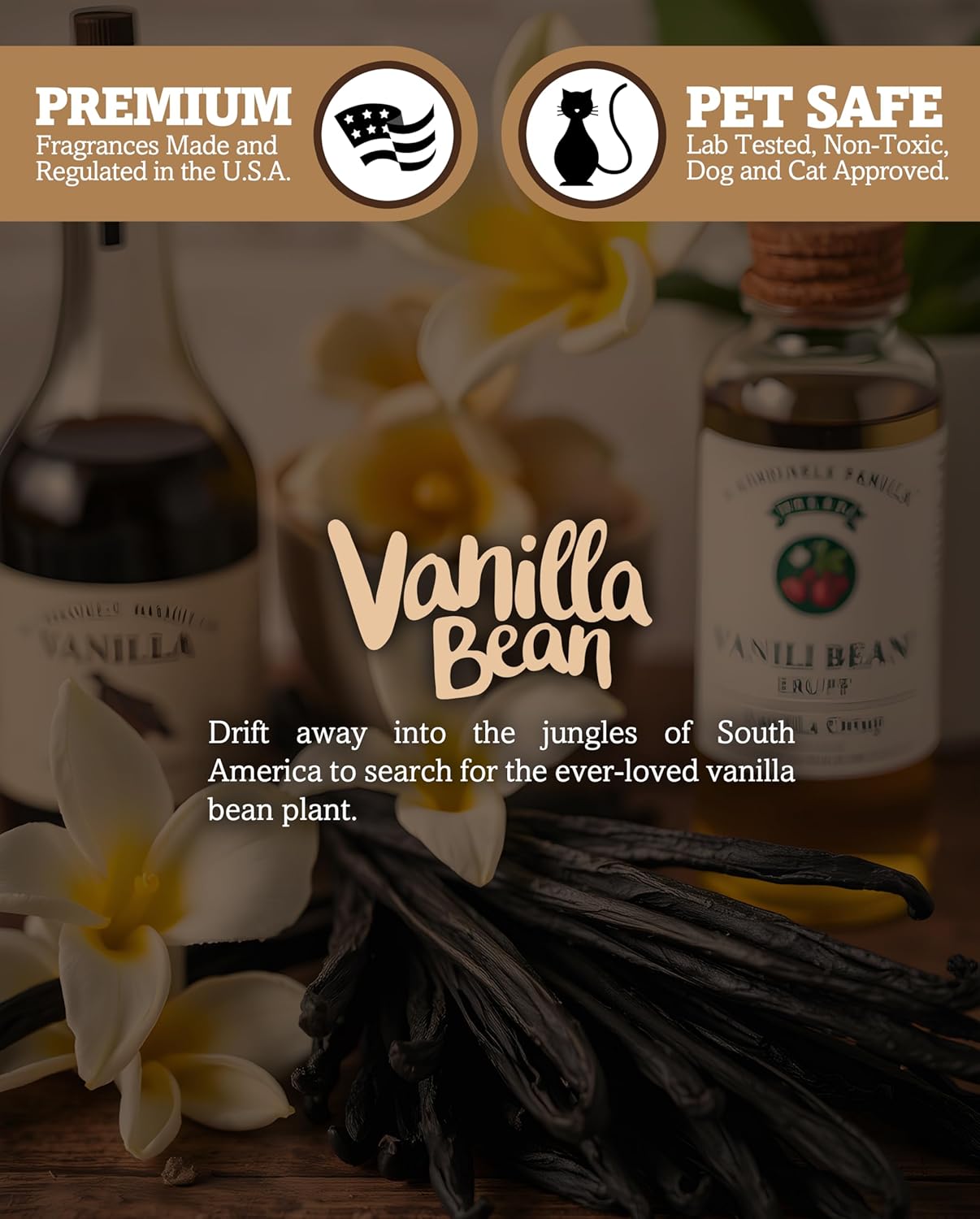 Shortie's Candle Company Vanilla Bean Premium Tealight Candles Bulk Pack - 24 Beige Highly Scented Tea Lights - Beautiful Candlelight - Made in the USA - Bakery & Food Collection
