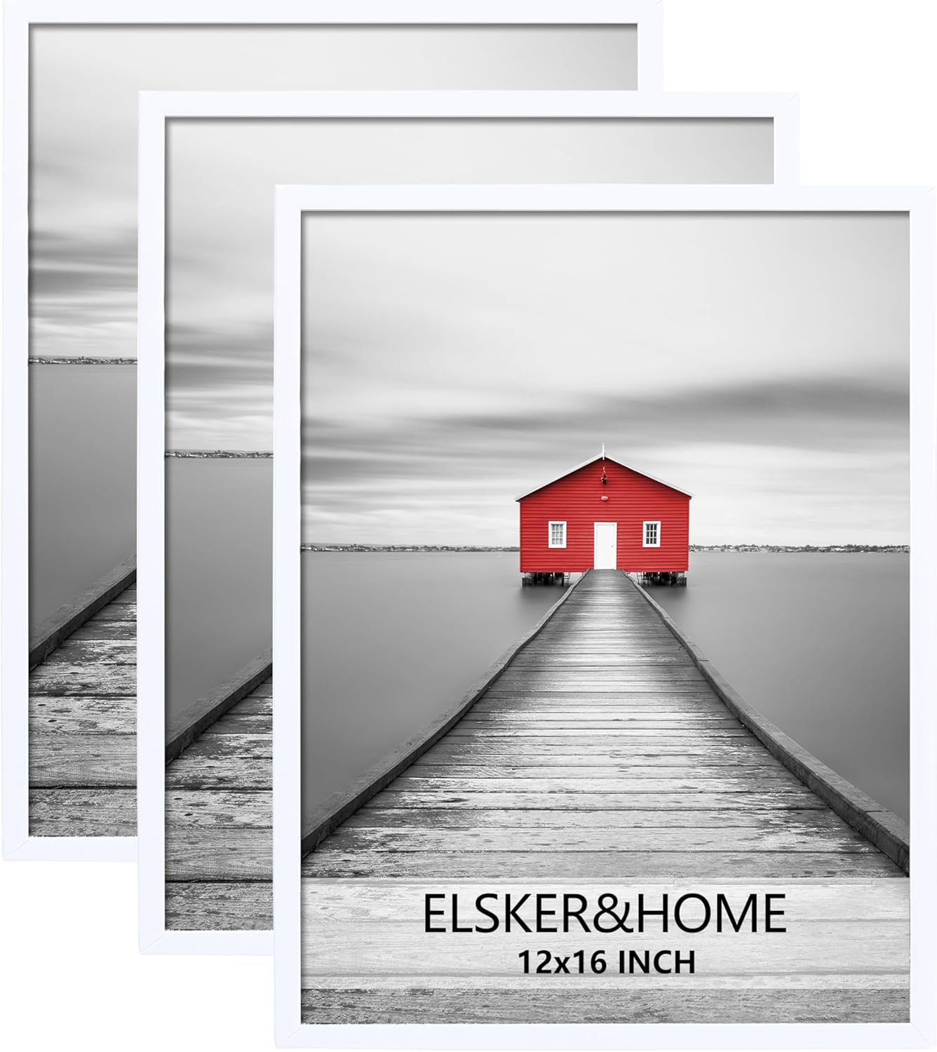 ELSKER&HOME 22.375 x 34 Poster Frame 3 Pack, Black Picture Frame for Horizontal or Vertical Wall Mounting, Sturdy and Scratch-proof