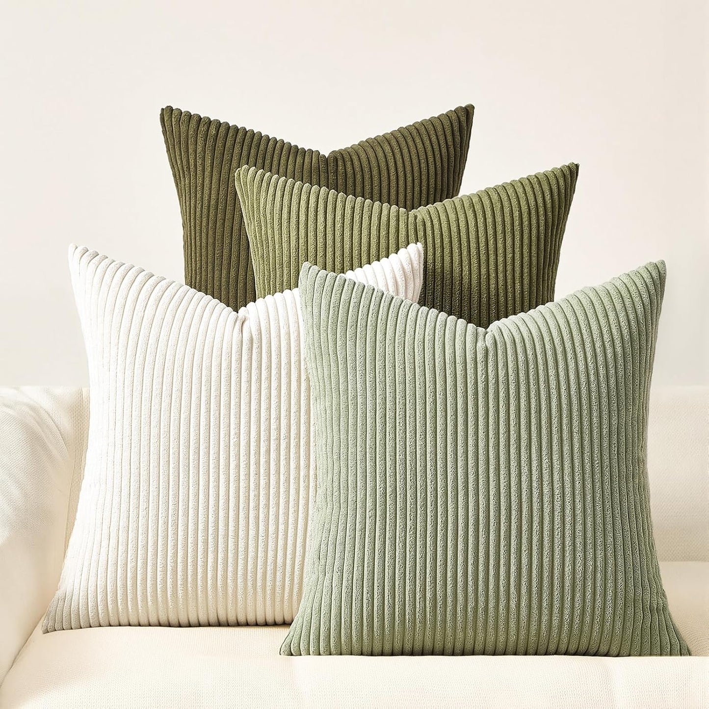 Topfinel Decorative Throw Pillow Covers Cushion Cases, Set of 4 Soft Velvet Modern Double-Sided Designs, Mix and Match for Boho Farmhouse Fall Home Decor (18x18 inch, Orange/Teal)