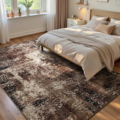 Ompaa 2x6 Rug Runners for Hallways Kitchen Runner Rug Non Slip Washable Grey Long Runner Rugs with Rubber Backing Soft Abstract Carpet Runner for Hallways, Kitchen, Bedroom, Bathroom, Entryway - Colors A