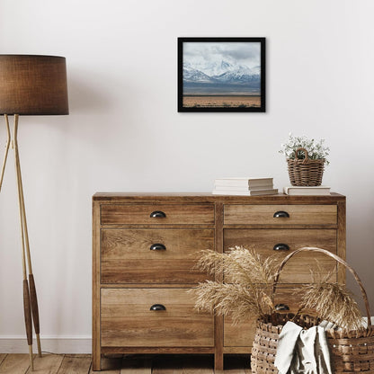 Americanflat 12x18 Poster Frame with Shatter-Resistant Glass - Signature Collection - Gallery-Style Frames Made of Engineered Wood - Photo Frame for Wall Display - Black - Colors C