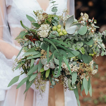 Real Eucalyptus Stems 20PCS Dried Preserved Fresh Eucalyptus Silver Dollar Leaves for Shower - Greenery Branches for Wedding Home Party Vase Filler Spring Decor