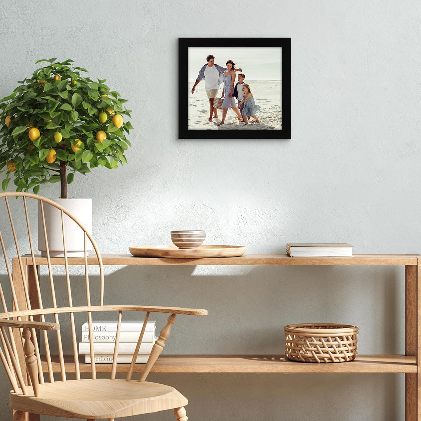 Americanflat 12x18 Poster Frame with Shatter-Resistant Glass - Signature Collection - Gallery-Style Frames Made of Engineered Wood - Photo Frame for Wall Display - Black - Colors A