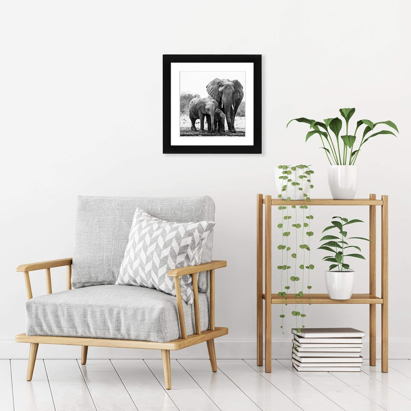 Americanflat 8x10 Picture Frame with Shatter-Resistant Glass - Use as 5x7 Frame with Mat or Display 8x10 Photo Without Mat - Signature Collection - Picture Frames for Tabletop and Wall Display - Black