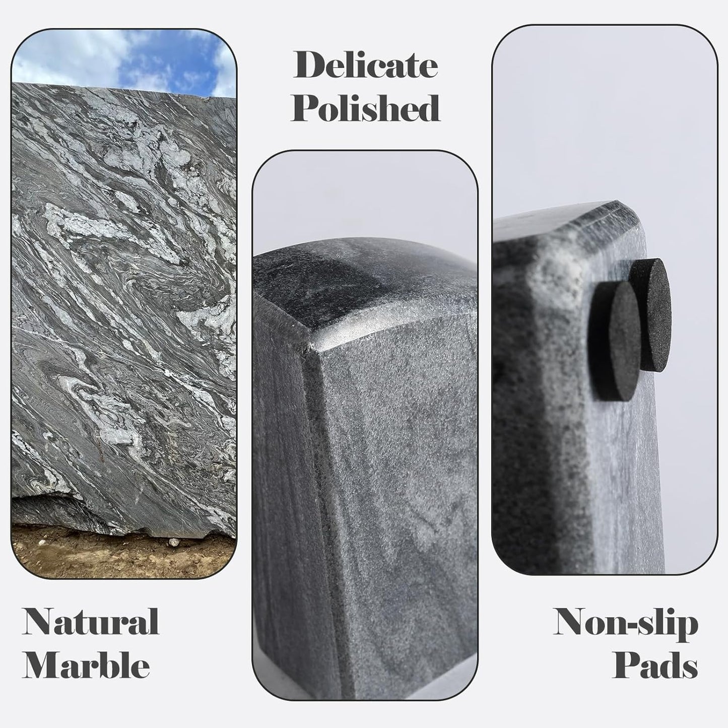 Karibiber Travertine Bookends for Heavy Books, Marble Decorative Bookends for Shelves, Heavy-Duty Stone Book Ends for Hardback Book & Cookbooks, Unique Book Stopper & Holder, Travertino Italy