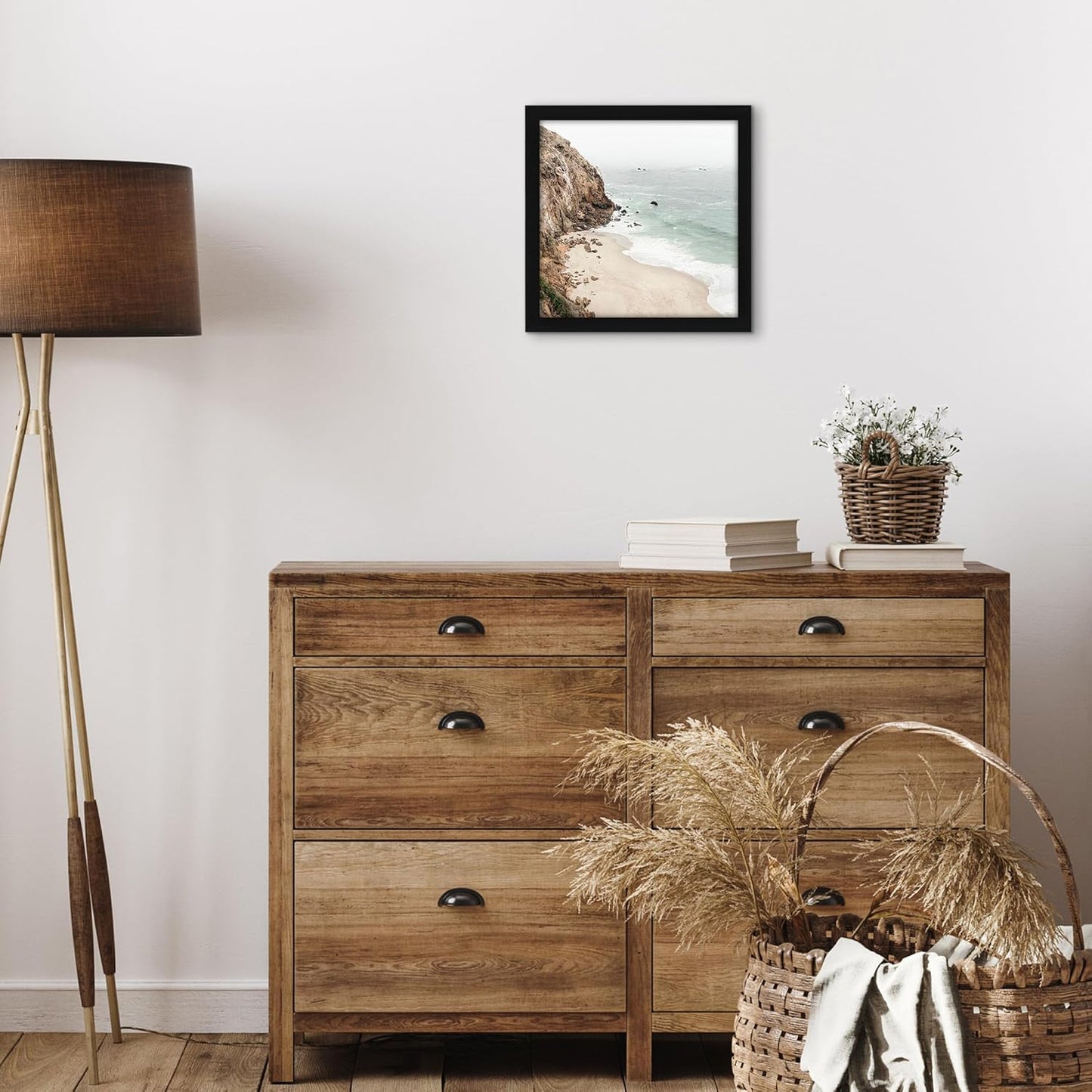 Americanflat 12x18 Poster Frame with Shatter-Resistant Glass - Signature Collection - Gallery-Style Frames Made of Engineered Wood - Photo Frame for Wall Display - Black - Colors A