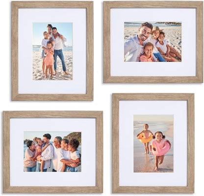 Sheffield Home 9 Piece Gallery Wall Frame Set, 11x14 in. matted to 8x10 in. (Matte Black)