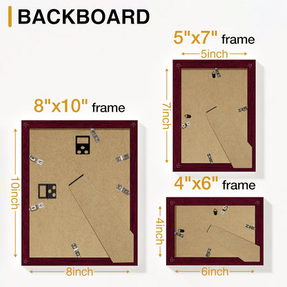 Vittanly 20 Pack Picture Frames Collage Wall Decor, Multi Sizes Including 4pcs 8x10, 8pcs 5x7 and 8pcs 4x6 Photo Frames, Gallery Frame Set for Wall or Tabletop Display, Black, Brown and Dark Grey