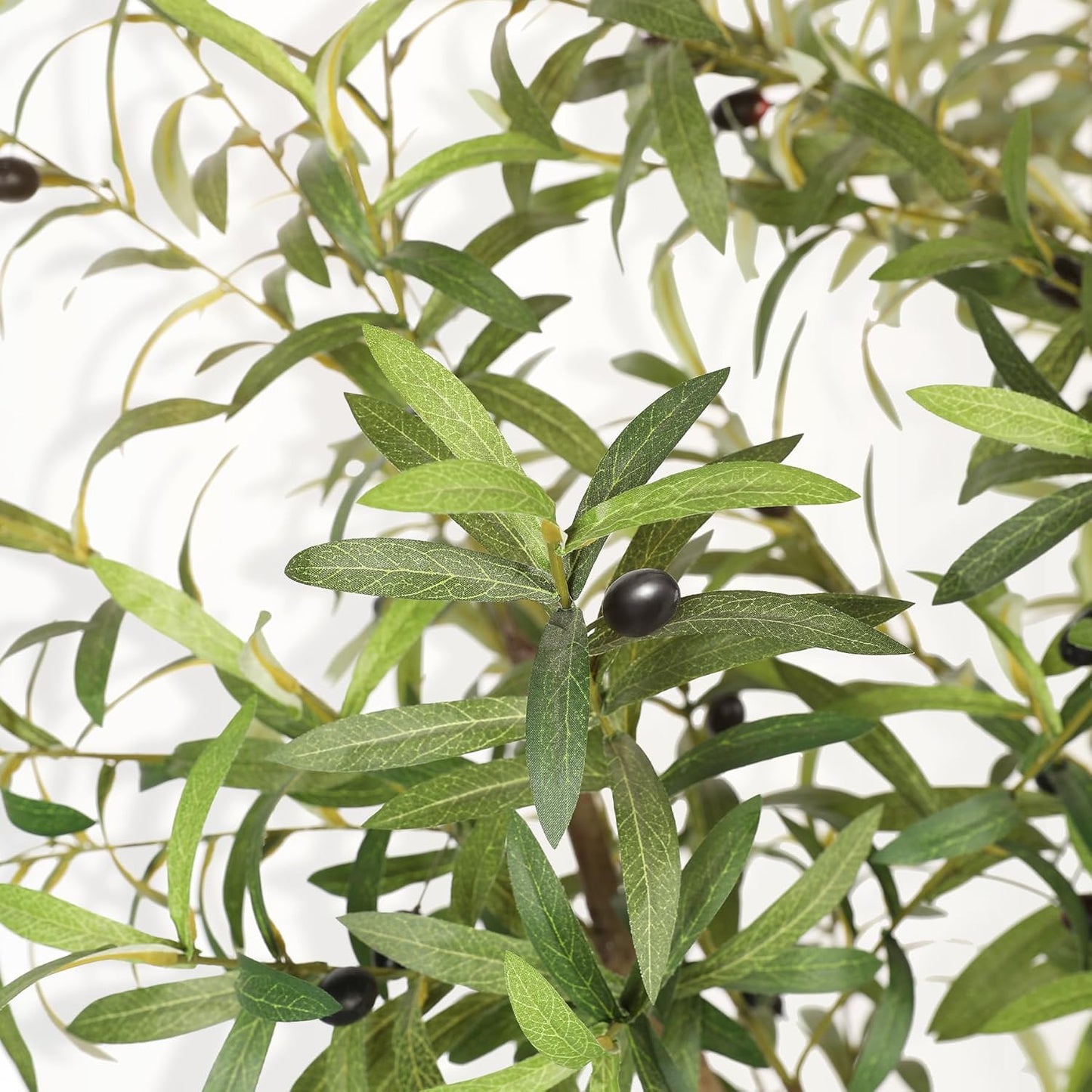 LYERSE Olive Trees Artificial Indoor - Faux Olive Tree 6ft - Fake Olive Tree with Olive Branches and Lifelike Fruits - Artificial Olive Tree for Modern Home Office House Living Room Decor Indoor