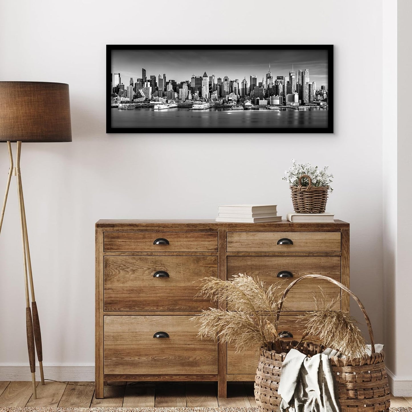 Americanflat 16x20 Picture Frame with Polished Plexiglass - Black Picture Frame - Wide Photo Frames Made of Engineered Wood for Vertical or Horizontal Wall Display - Epic Collection - Black - Colors B
