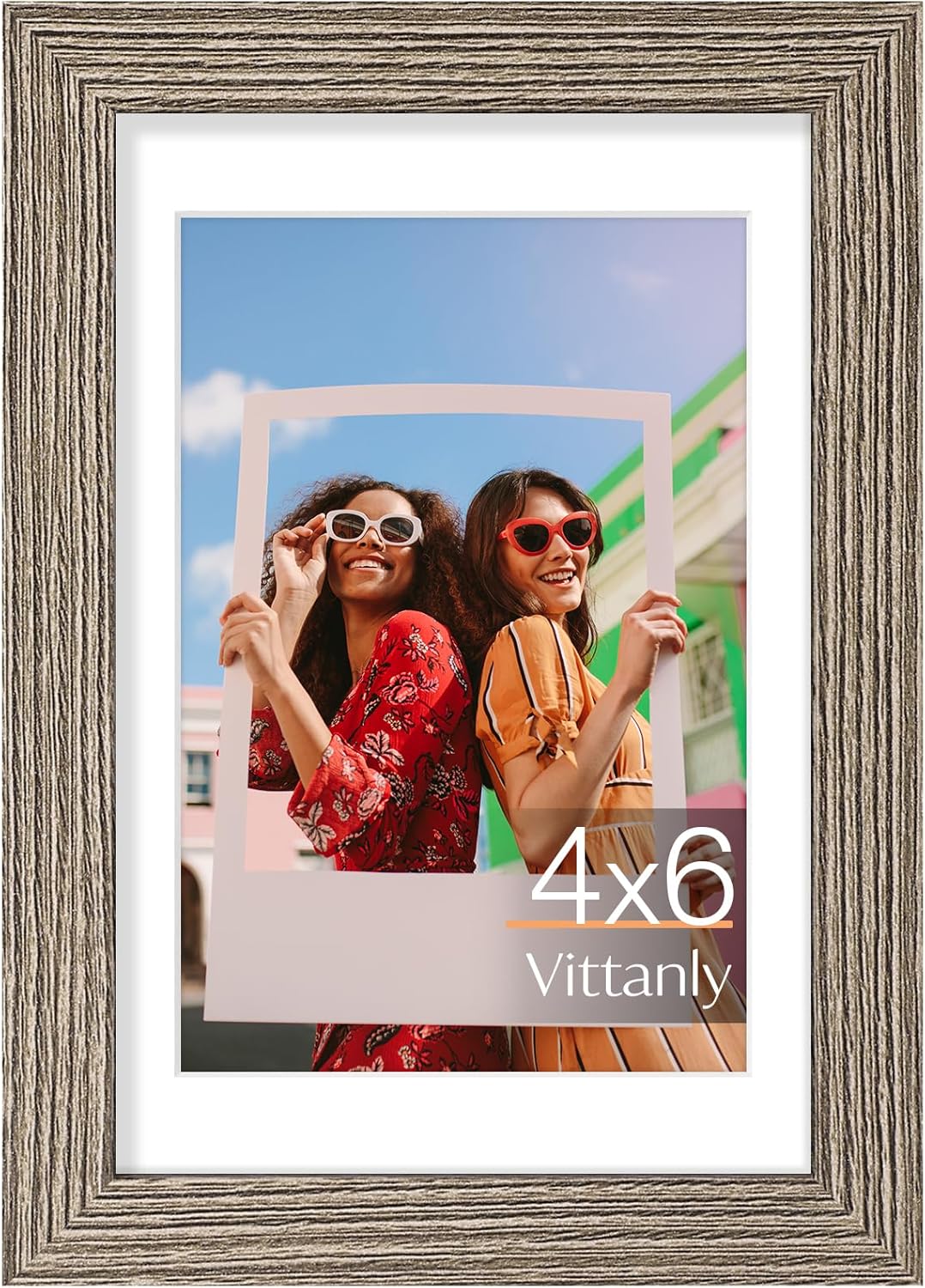 Vittanly 11x14 Picture Frame, Display Pictures 8x10 with Mat or 11x14 without Mat, Photo Frame for Wall Mounting, Black, 1 Pack - Colors B