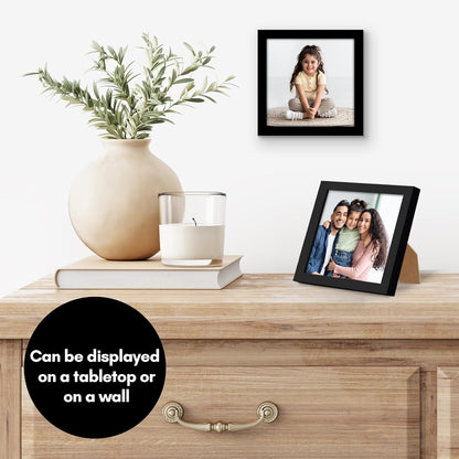 Americanflat 24x36 Poster Frame with Polished Plexiglass - Streamline Collection - Thin Border Picture Frame for Wall Display - Hanging Hardware Included - Black - Colors C