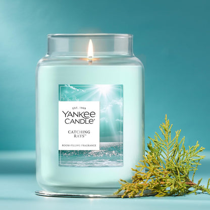 Yankee Candle Ocean Air Scented Candle, 22oz Large Jar with up to 150 Hour Burn Time, Giftable