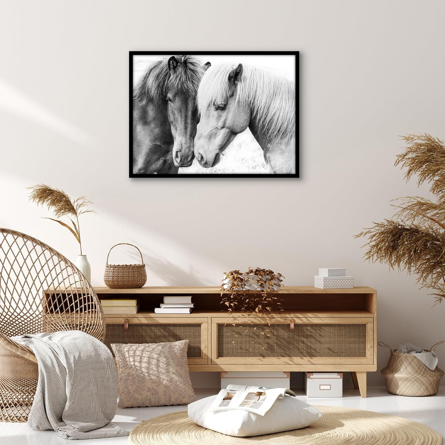 Americanflat 24x36 Poster Frame with Polished Plexiglass - Streamline Collection - Thin Border Picture Frame for Wall Display - Hanging Hardware Included - Black - Colors A