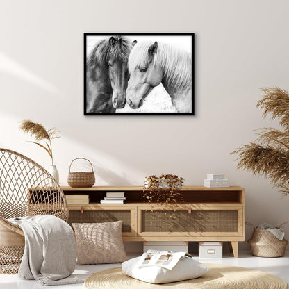 Americanflat 24x36 Poster Frame with Polished Plexiglass - Streamline Collection - Thin Border Picture Frame for Wall Display - Hanging Hardware Included - Black - Colors A